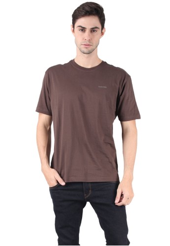 Men s T-Shirt Stripe Dark Brown
