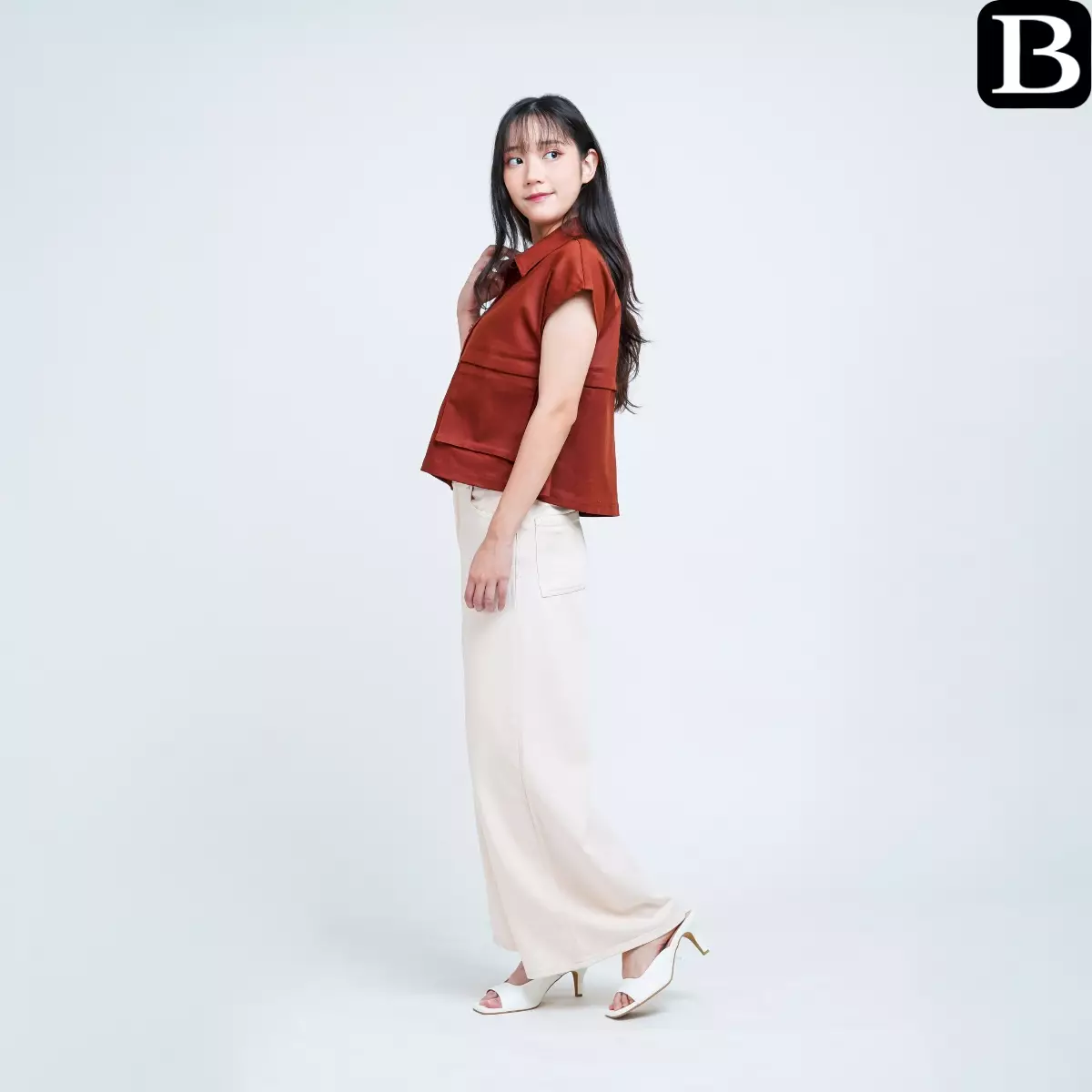 Amora Volume Crop Outer Terracotta