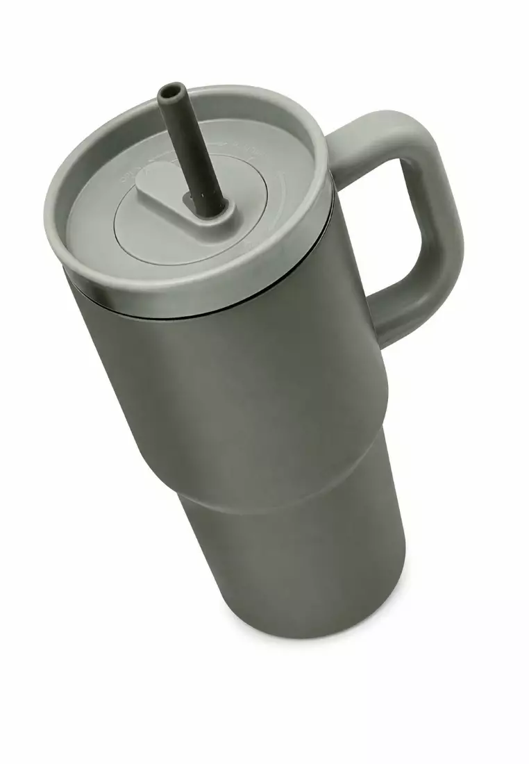 20oz Insulated Mug Tumbler Double Wall BPA Free Horizon Vacuum Flask - Sage Ash