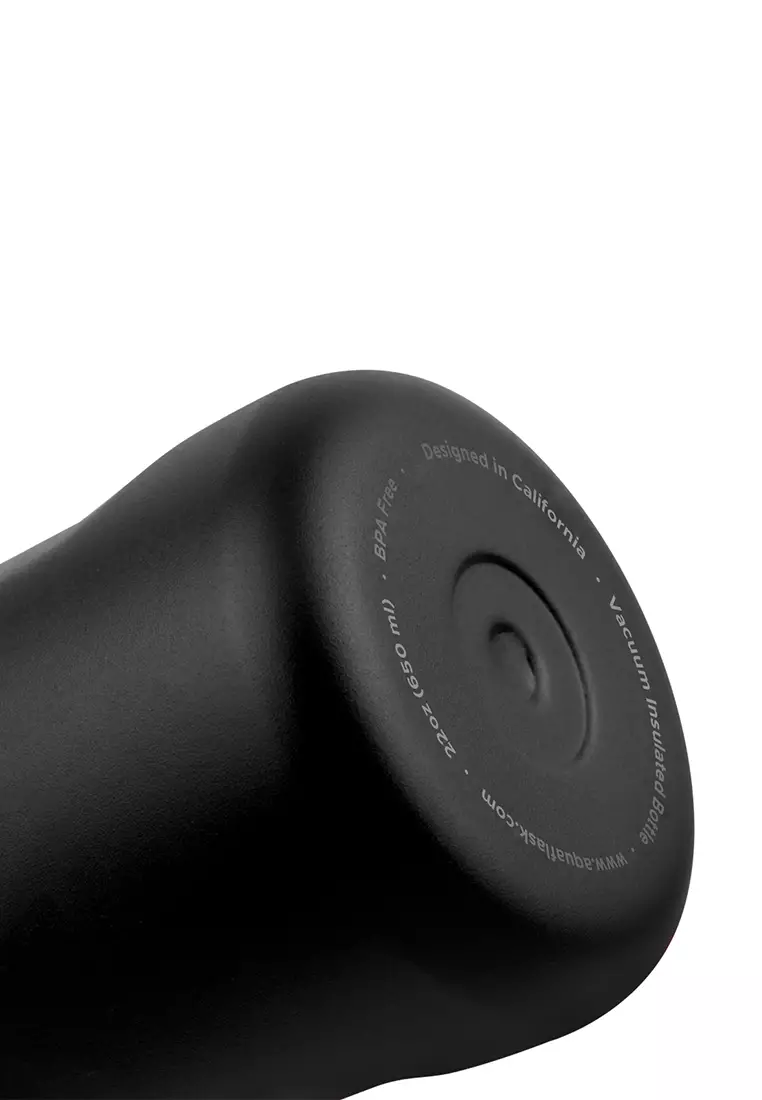 22oz Space Black New Sports Lid Bottle Wide Mouth Vacuum Insulated Stainless Steel Drinking Water Bottle