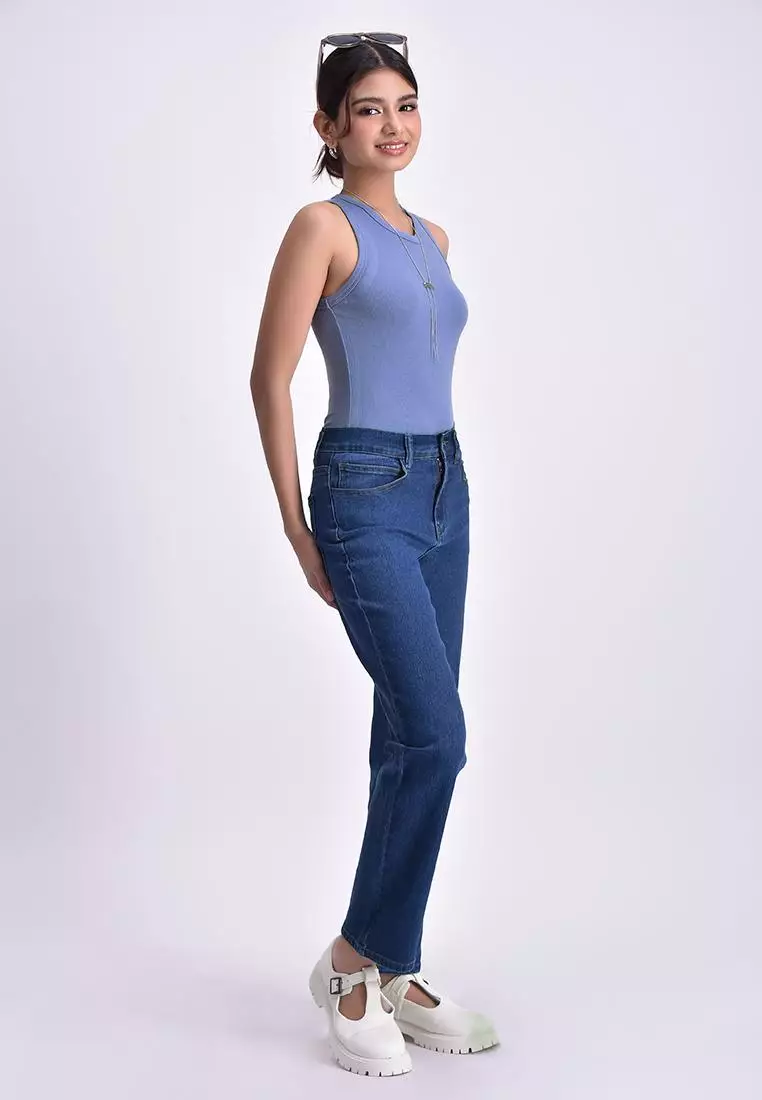 Women's Denim Pants Straight Fit