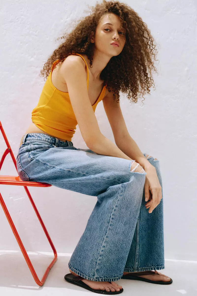 Wide High Jeans