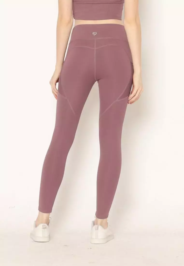 FITWEAR - ROSE SPORT LEGGING POCKET PJ MEDIUM WAIST - LAVENDER