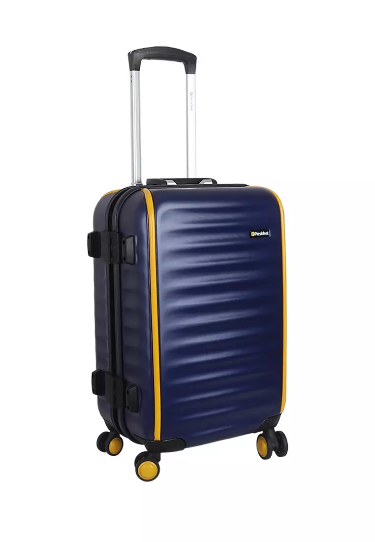 Koper - Trolley Case President 5323 - 20 inch With USB Charging Port Midnight Blue
