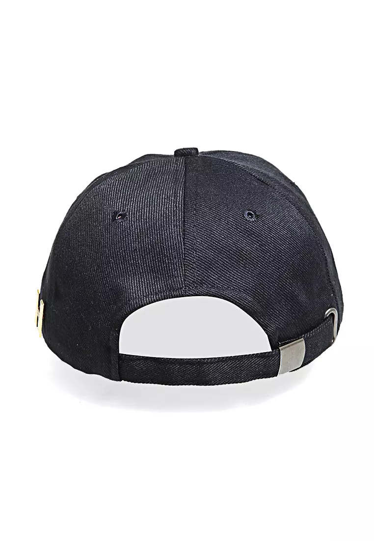 Maxton Topi Baseball Aksesoris Fashion Pria Wanita Motif Snacking Resizable Strap Material Rafel ORIGINAL - Black