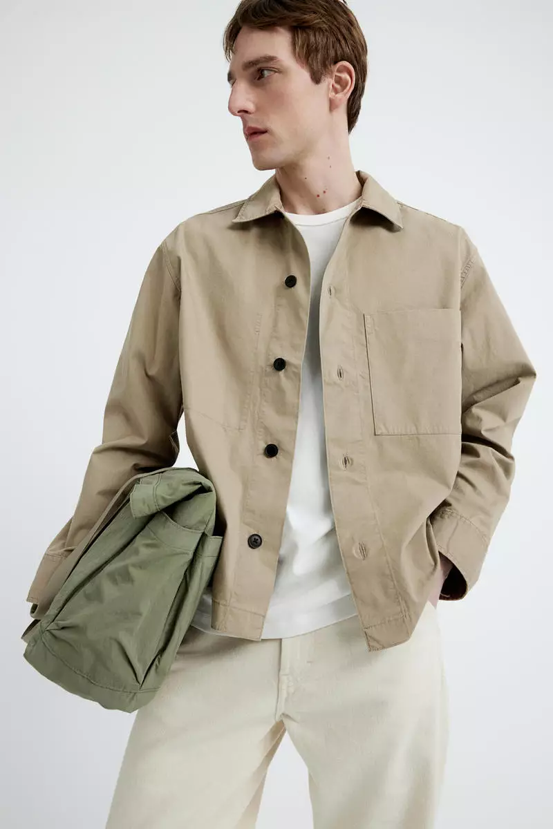 Buy H&M Loose Fit Twill overshirt Online | ZALORA Malaysia