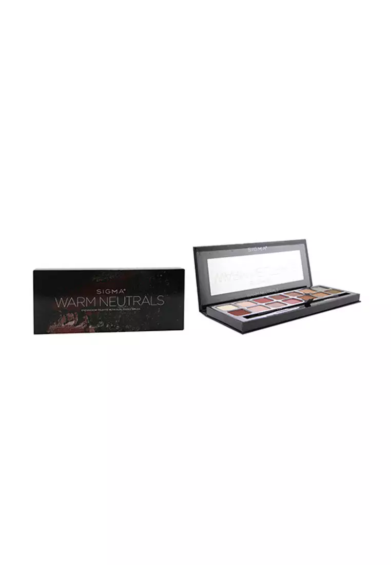 Sigma Beauty - Warm Neutrals Eyeshadow Palette (14x Eyeshadow + 1x Dual Ended Brush) 19.04g/0.67oz