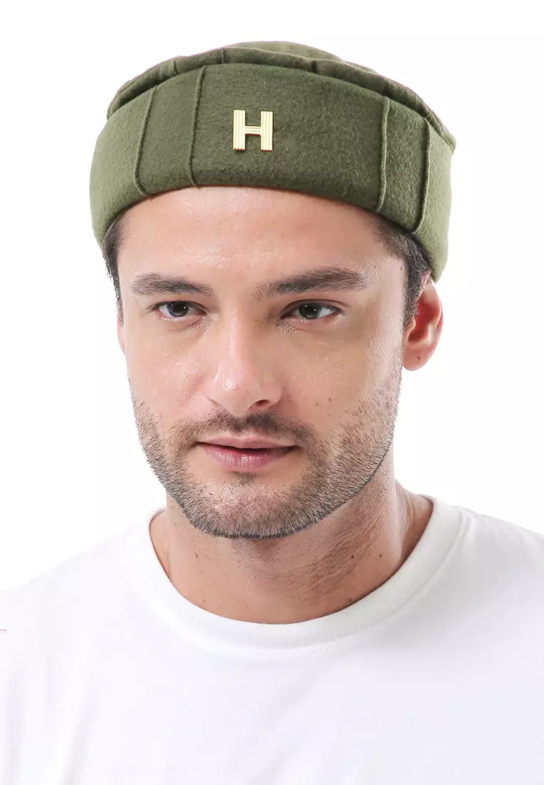 Kai Topi Peci Polos Pria Simple Design Material Plece ORIGINAL - Army