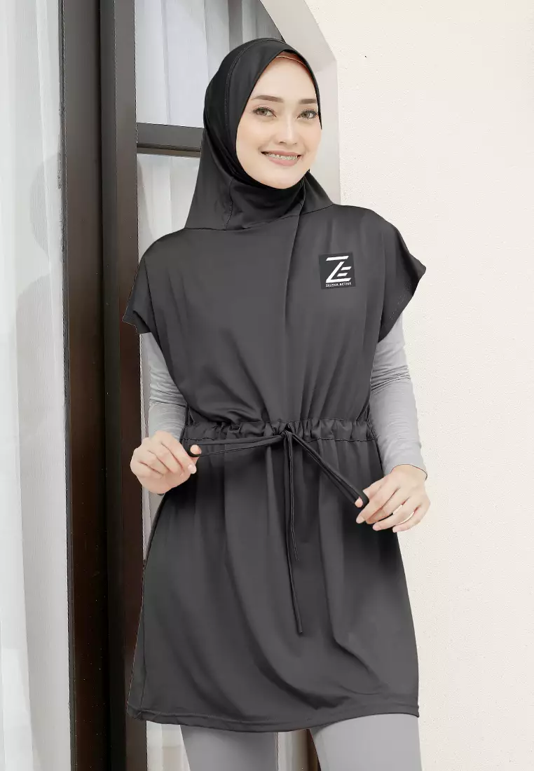 Zelena - Kania Sports Vest | Rompi Hijab Olahraga - Black - L
