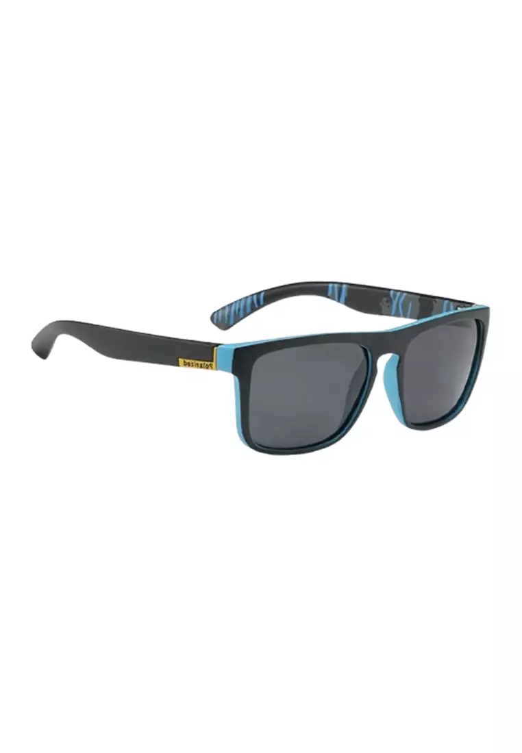 Kacamata Sunglasses Unisex Polarized Anti Silau Outdoor UV200 KD156 - Black Blue