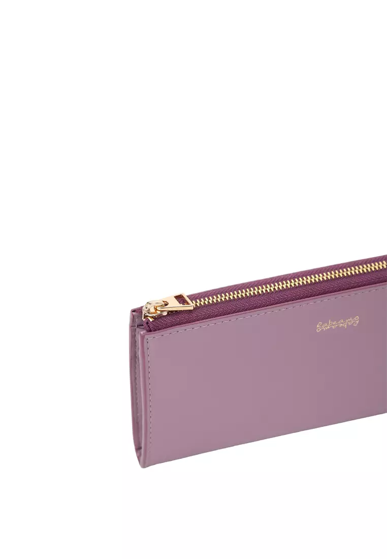 L-Zip Long Wallet - Purple Pink