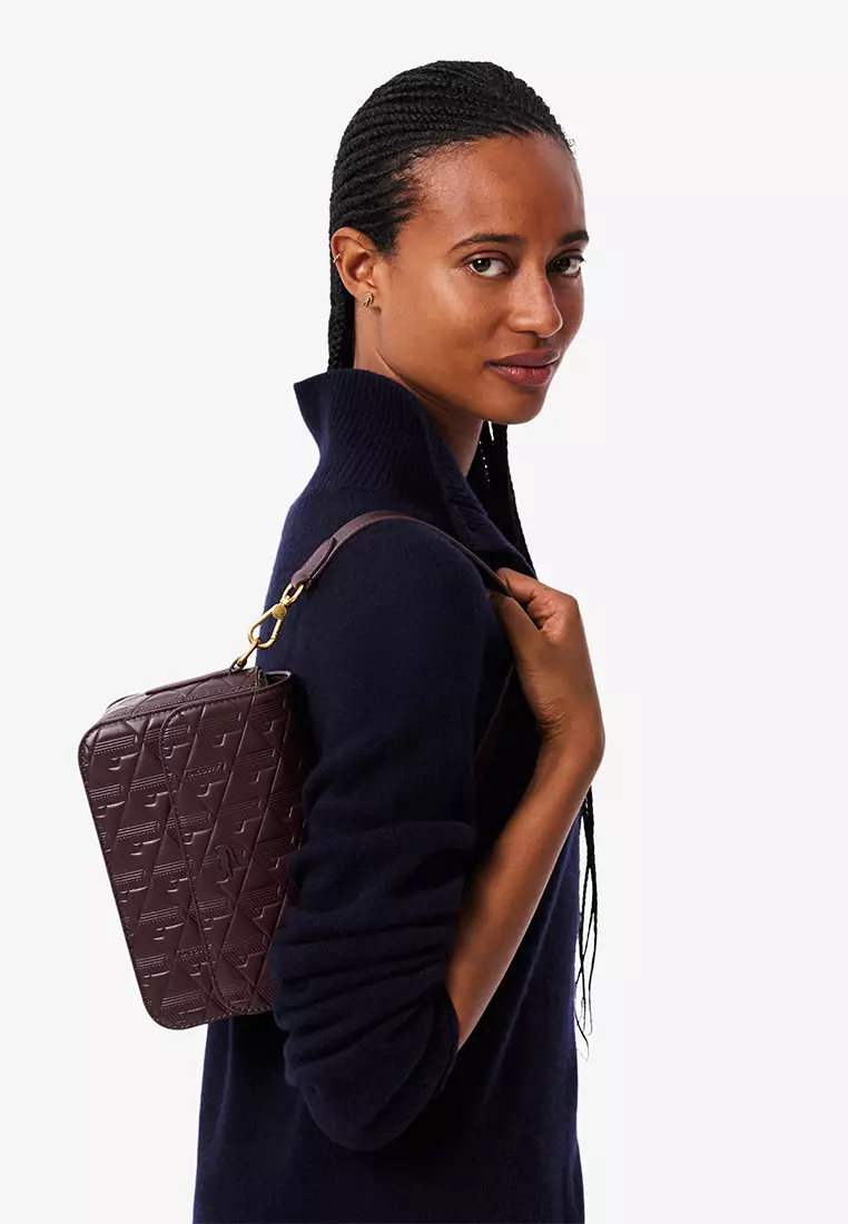 Maheki Embossed Leather Shoulder Bag