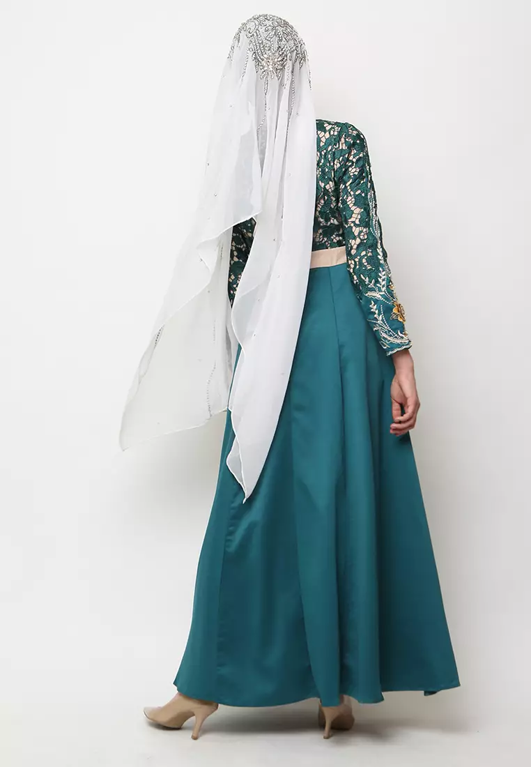 Bibiq Gamis Brokat Satin