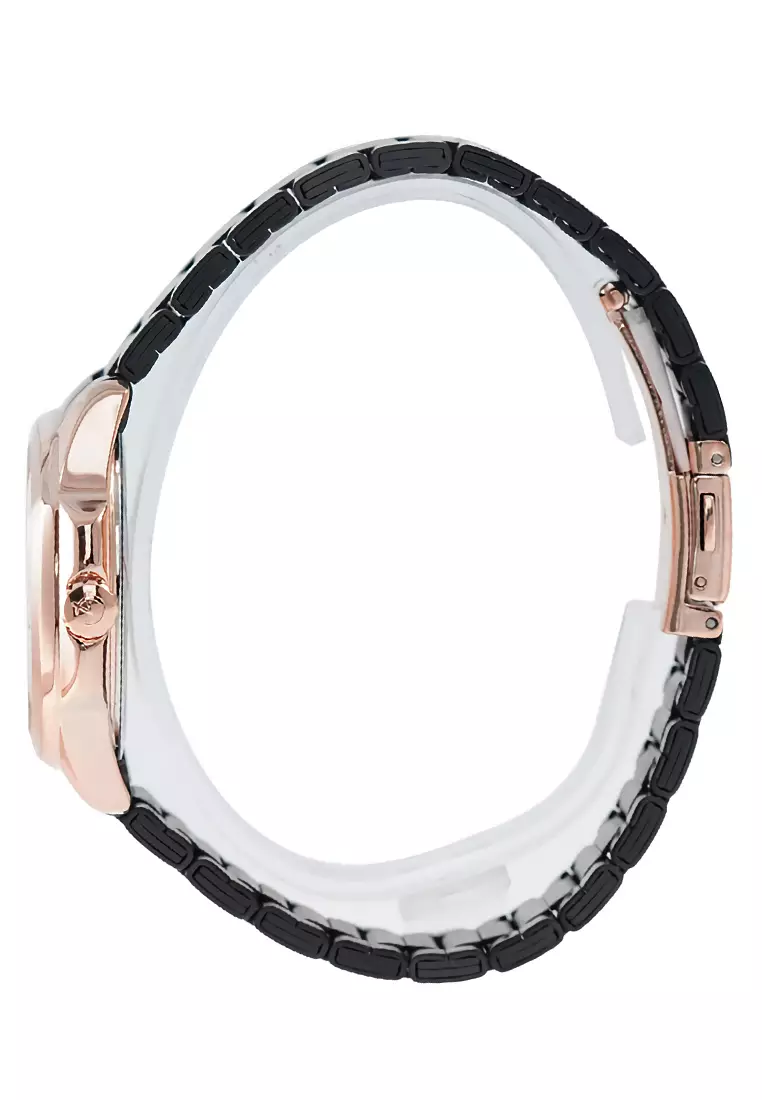 Alexandre Christie - Jam Tangan Wanita - Rosegold - Black Stainless Steel - 2A28 LDBBRBA