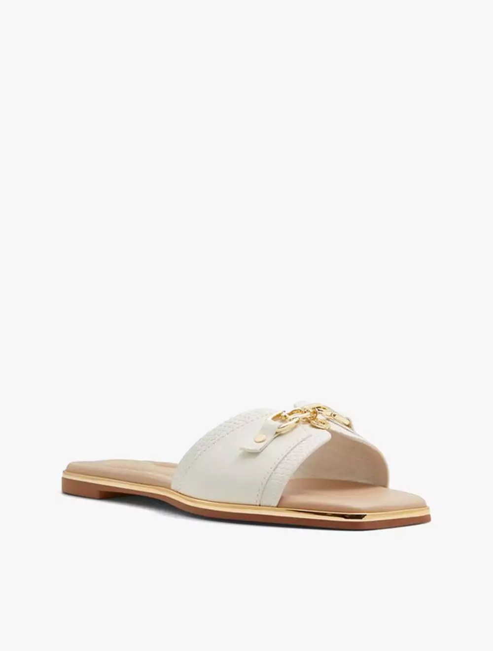 Jual ALDO ALDO Alamassi Women's Flat Sandals Open White Original