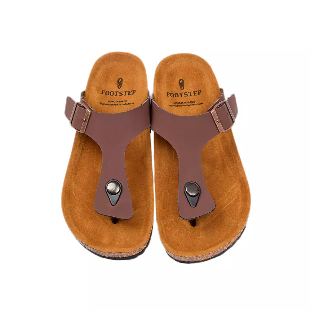 Sandal Jepit Slide Pria Footstep Footwear – Tora Brown