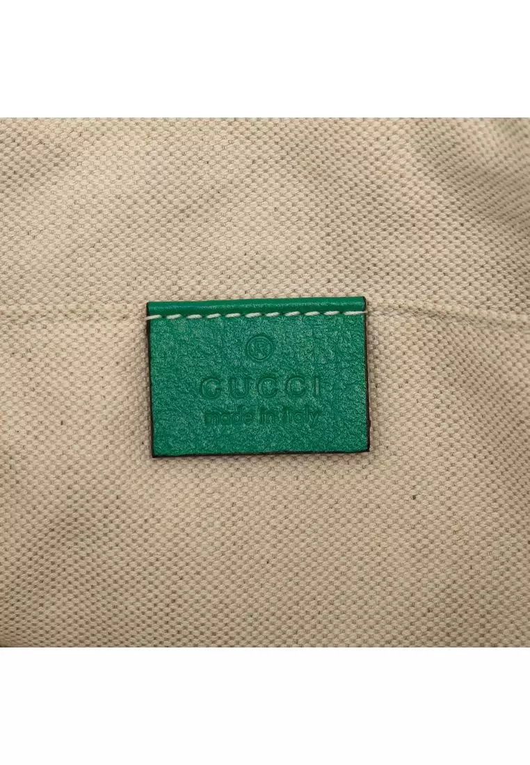 Pre-Loved Gucci Small Gg Marmont Raffia Crossbody