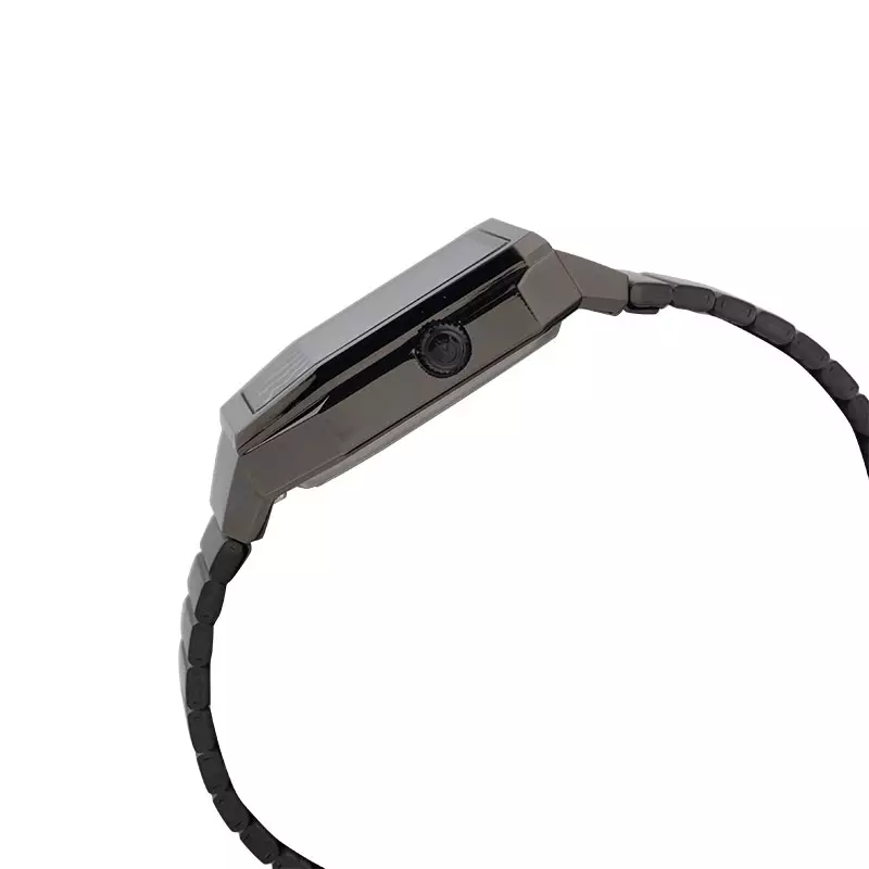 Jam Tangan Wanita Alexandre Christie Digi AC 2B37 LH BIGLO Ladies Digital Analog Dial Gunmetal Stainless Steel Strap