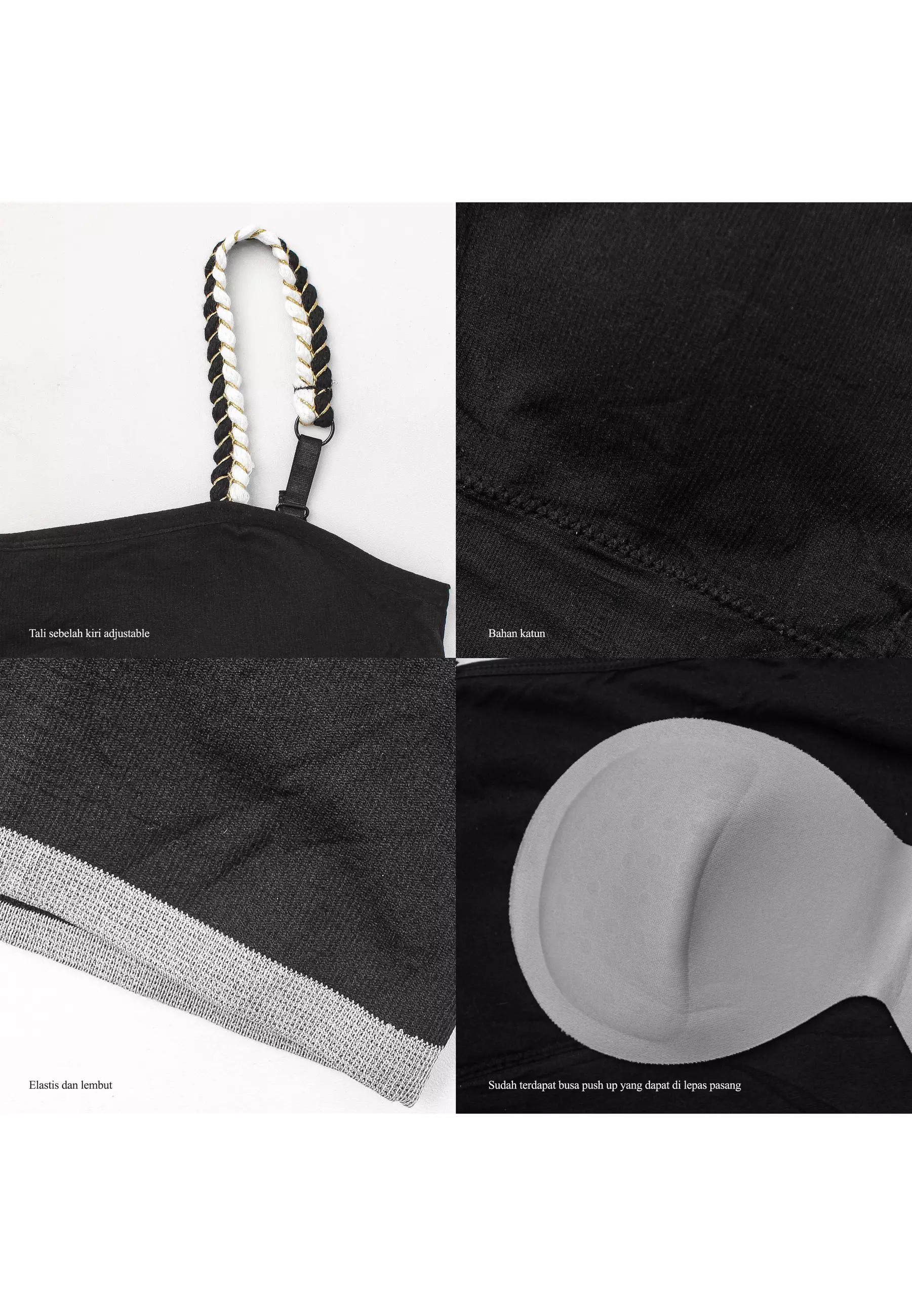 Wimiu Tank Top Tanktop Tangtop Singlet Wanita Crop Top Sport Bra 100108