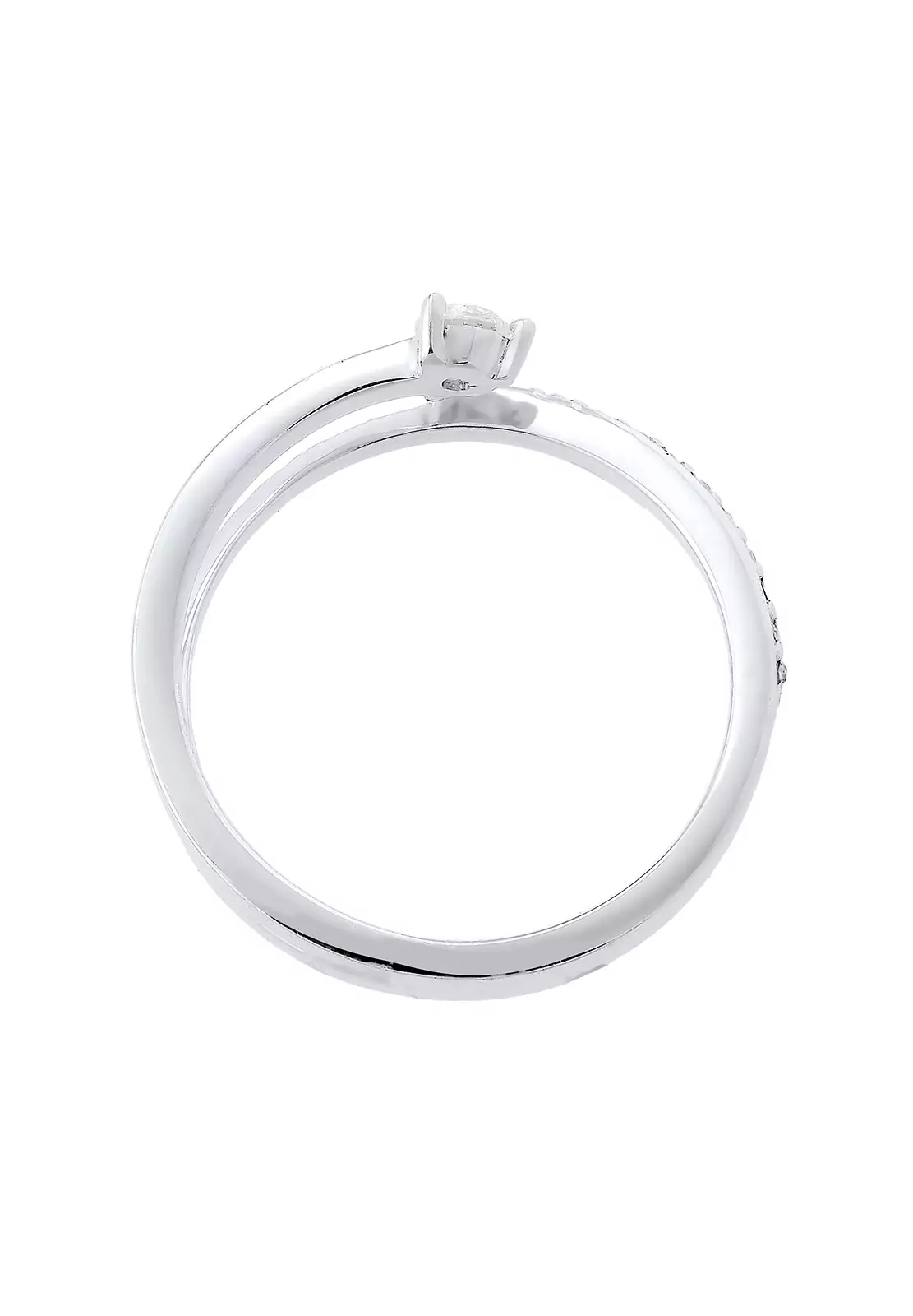 Ring Arrow Motif Zirconia Crystals Crystals