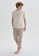DAGİ beige Beige Pyjama Set, Printed, Crew Neck, Regular Fit, Short Sleeve Homewear And Sleepwear for Men AA0ABAAC900DF1GS_1