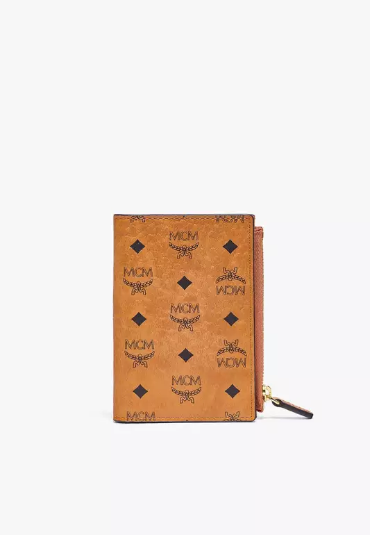 Bifold Zip Card Wallet in Visetos Original