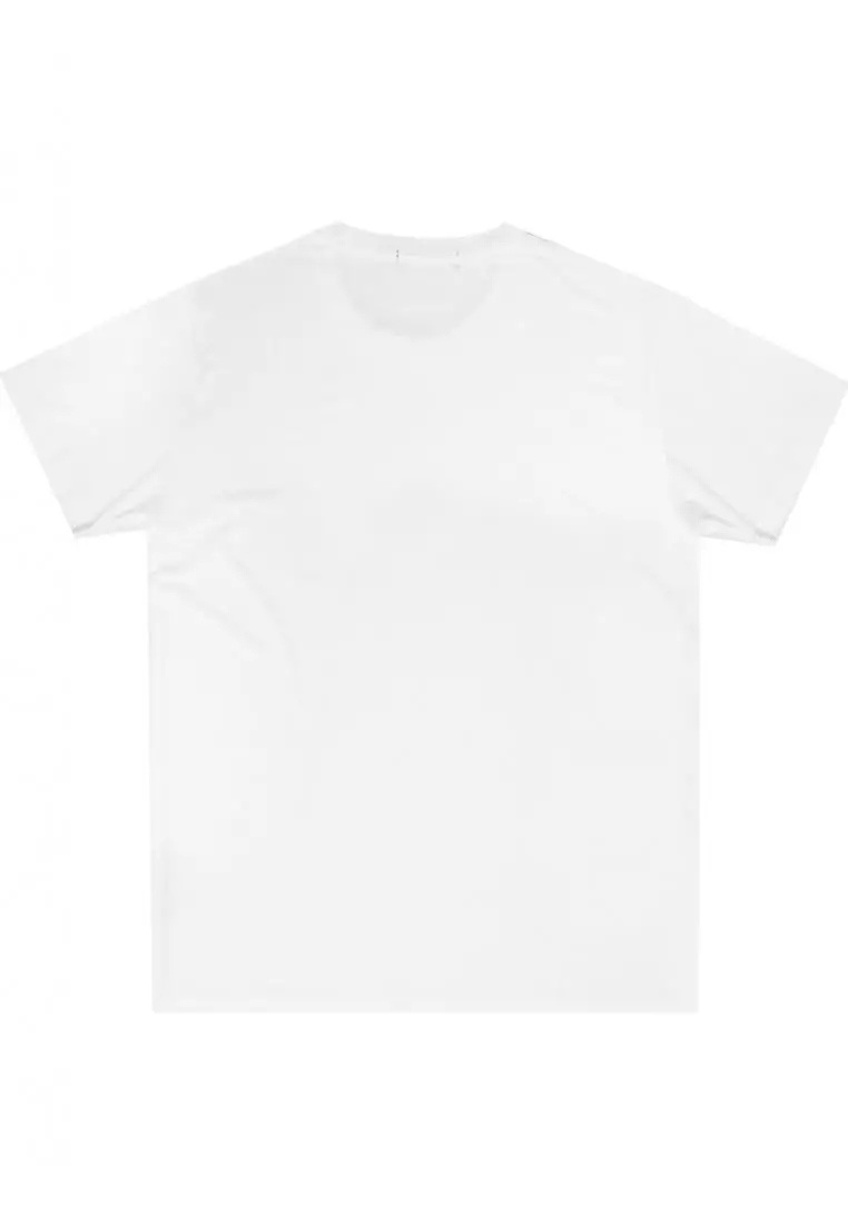 MTI42 Kaos T-Shirt Pria Instacool Byic Waist Label Putih