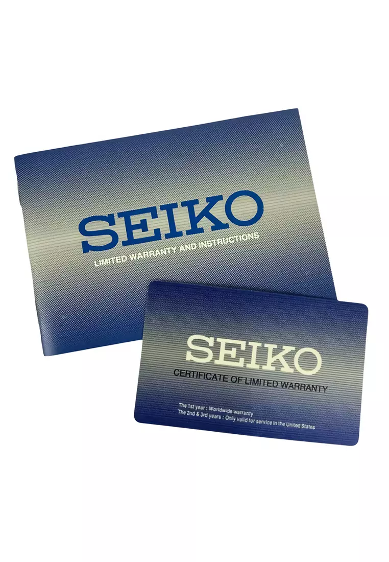 Seiko Presage Automatic GMT Style 60's Jam Tangan Analog Pria Blue Dial Stainless Steel - SSK009J1