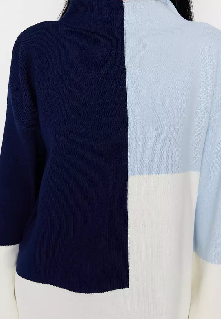 Colour Block Knitted Sweater