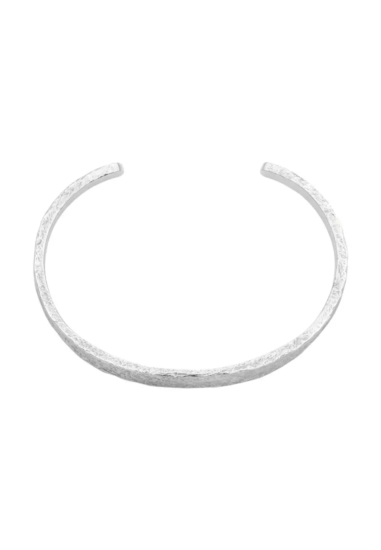 EXCLUSIVE Gelang Perhiasan Perak 925 Pria Bangle Desain Struktural