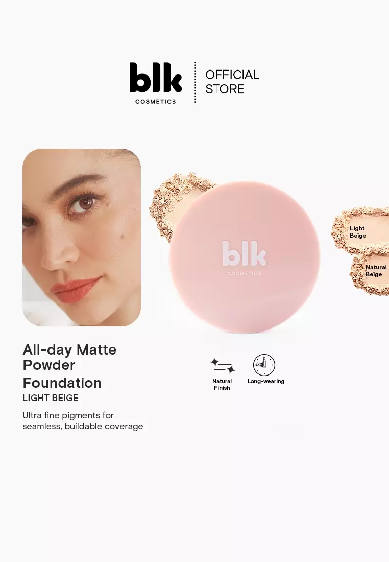 Discount on Blk Cosmetics  shoes - SKU: All-Day Matte Powder Foundation Light Beige