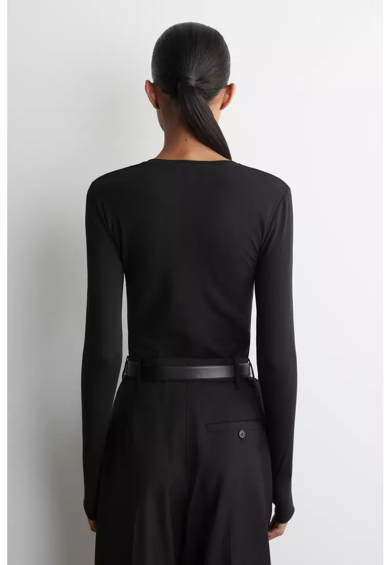 COTTON LONG-SLEEVED TOP