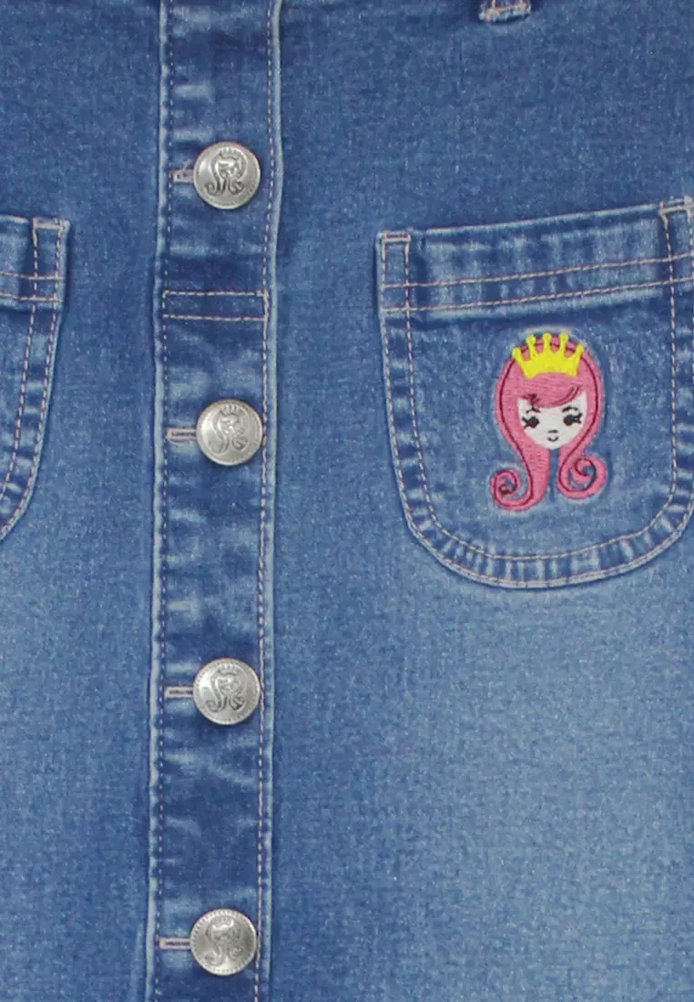 Maxi Skirt/ Rok Panjang Denim Anak Navy/ Rodeo Junior Girl Dreamers