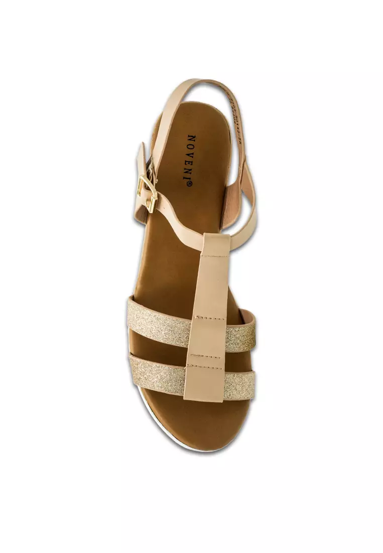 Sling Back Solid Tone Casual Heels