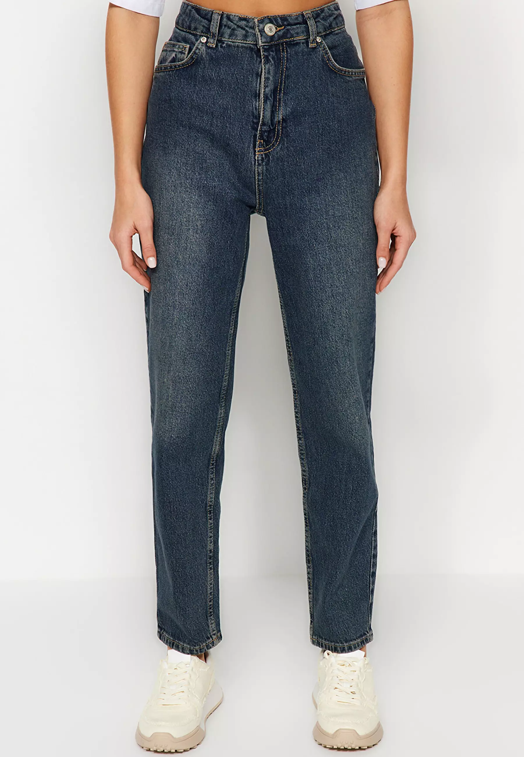 Buy Trendyol High Waist Mom Jeans 2025 Online ZALORA Philippines