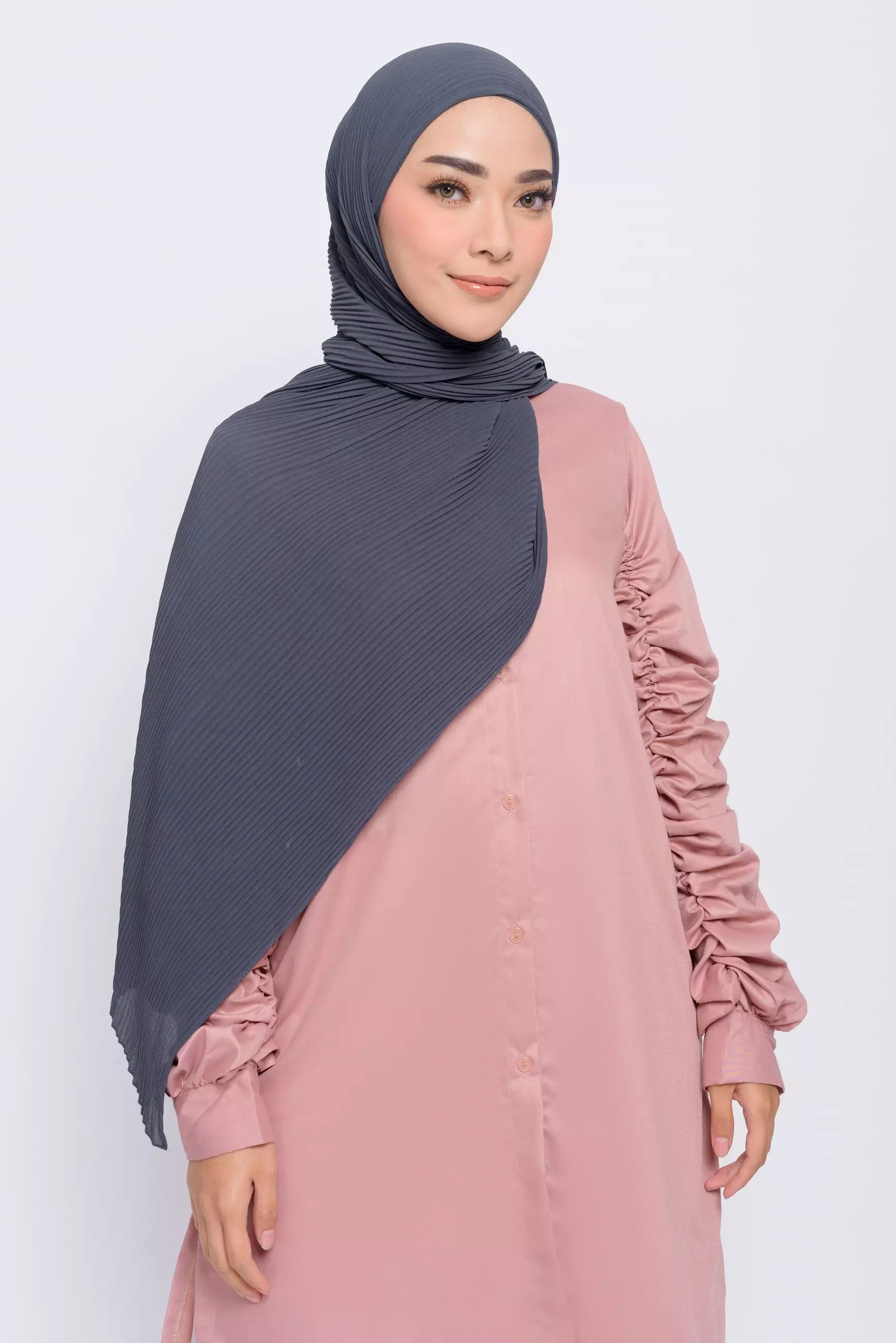 Jual ZM ZM Zaskia Mecca Kyomi Dark Grey Pashmina Original 2025