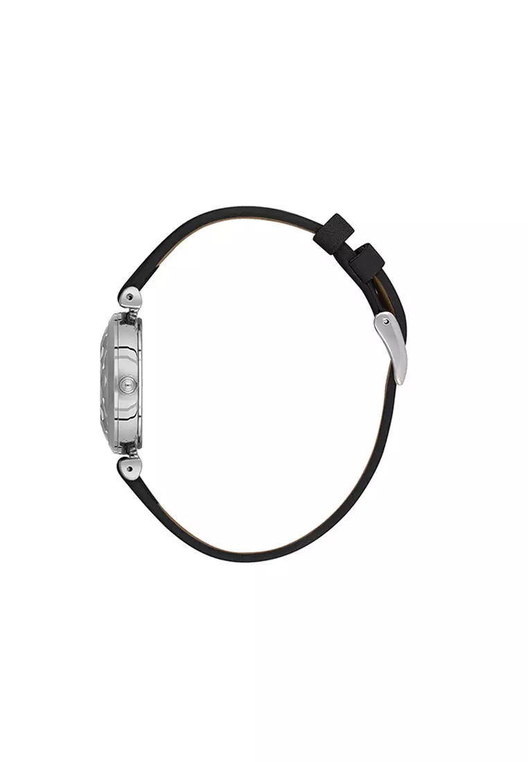 Premium Women's Analog Watch Black Genuine Leather DK.1.13919-1