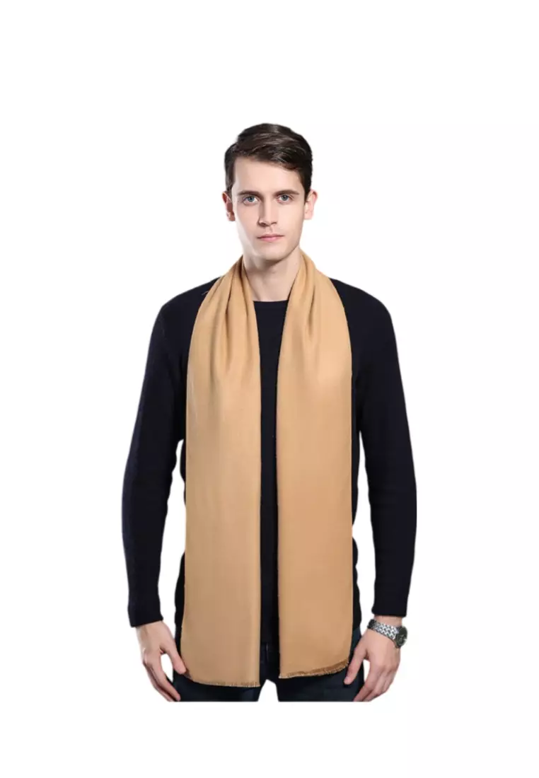 Men's Warm Scarf for Autumn and Winter - Thick Korean Style Long, Versatile Scarf