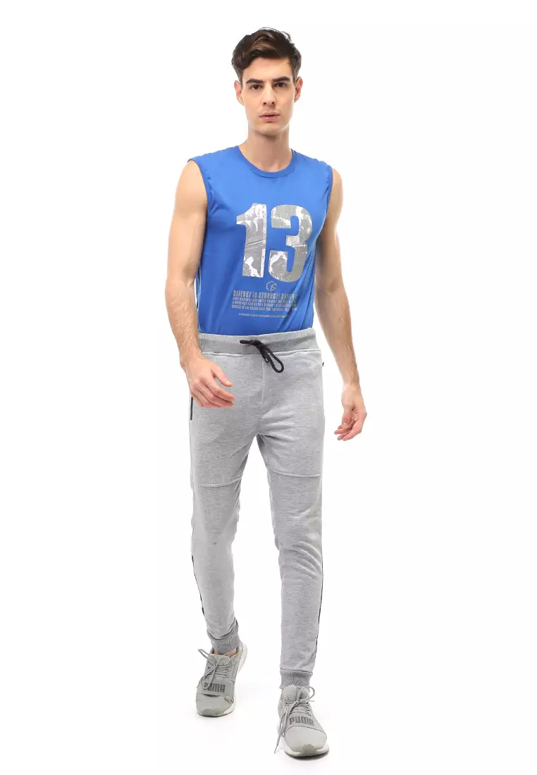 Locko Long Pants Celana Jogger Training Pria Material Cotton ORIGINAL - Gray