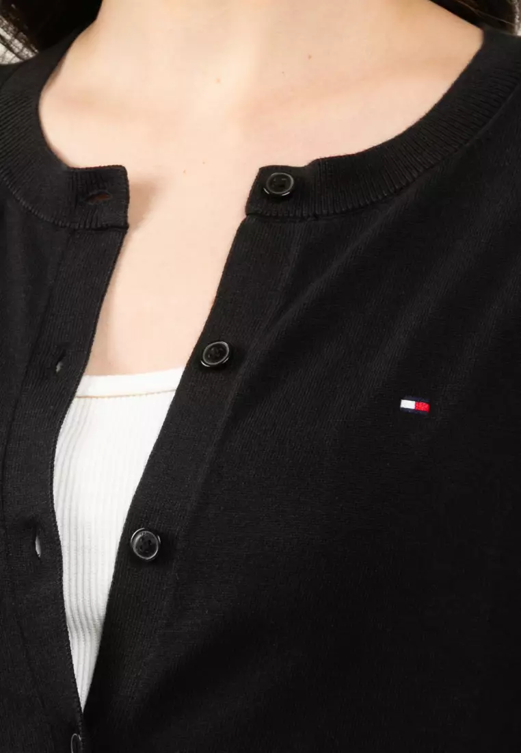 Jersey Crew Neck Cardigan - Tommy Mainline