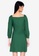 ZALORA BASICS green Sweetheart Neckline Fit & Flare Dress 08D28AA6F0FD30GS_2