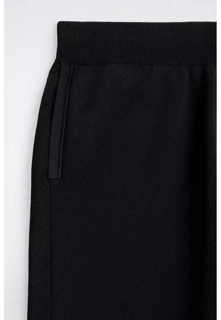 DOUBLE-FACED REGULAR-FIT STRAIGHT-LEG JOGGERS