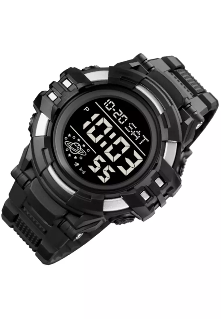 Jam Tangan Digital Pria Waterproof Many Function Strap Tali Material TPU DV32 ORIGINAL