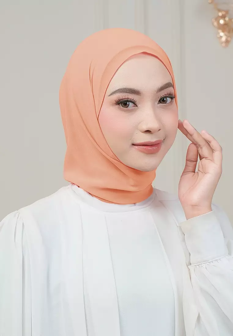 HIJAB INSTAN MAGNET SYIFA - DUSTY ORANGE