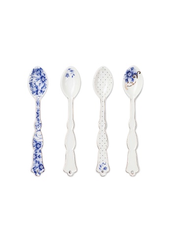 PIP STUDIO HOME white and blue and gold Royal White - Teaspoons - Set of 4 86EB0HL2744876GS_1