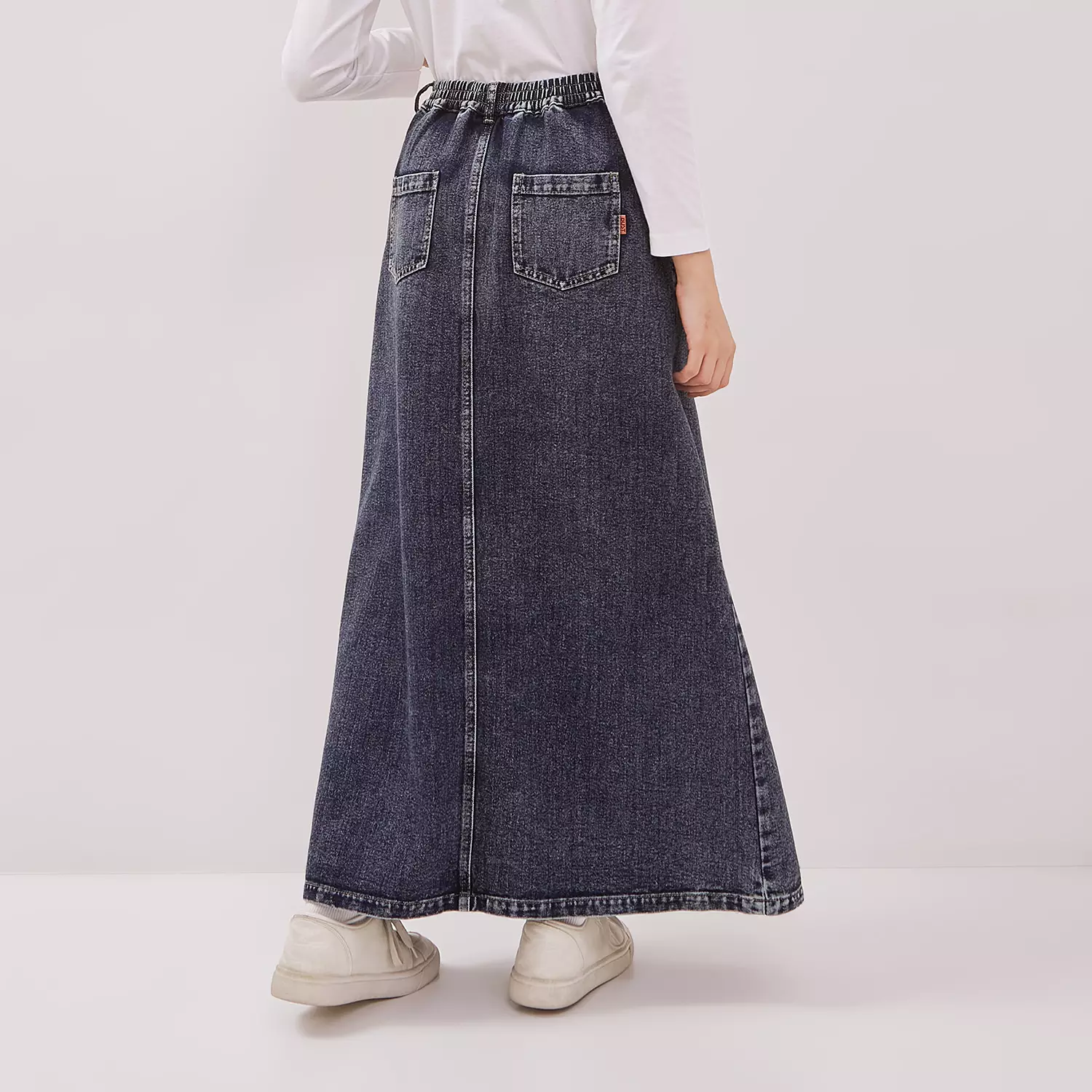 DUST Rok Denim A-Line Numara Medium Blue (D. 21145)