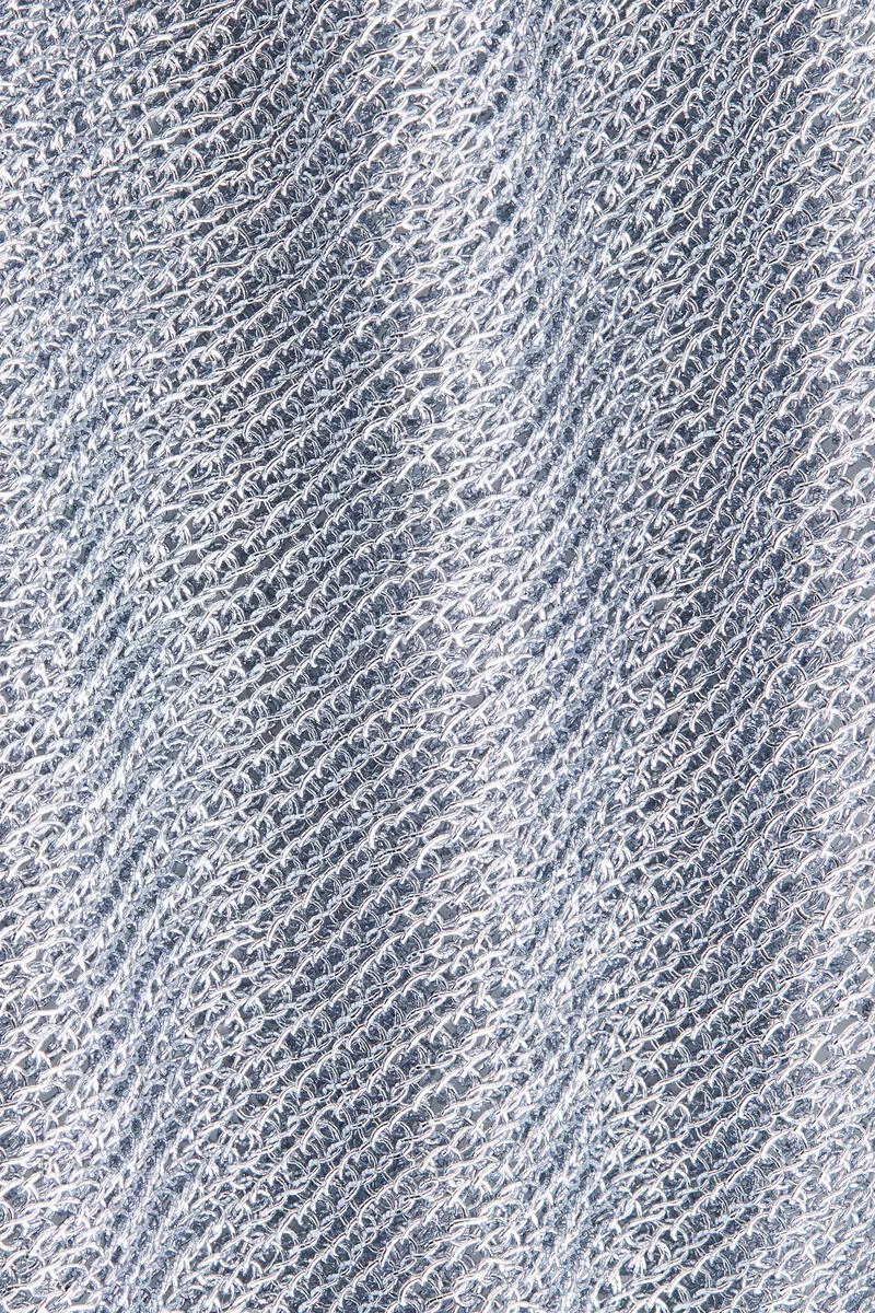 Metallic knitted top