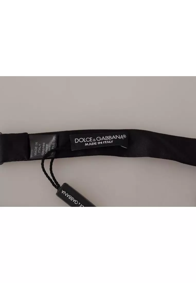 Dolce & Gabbana Flower Adjustable Neck Papillon Bow Tie