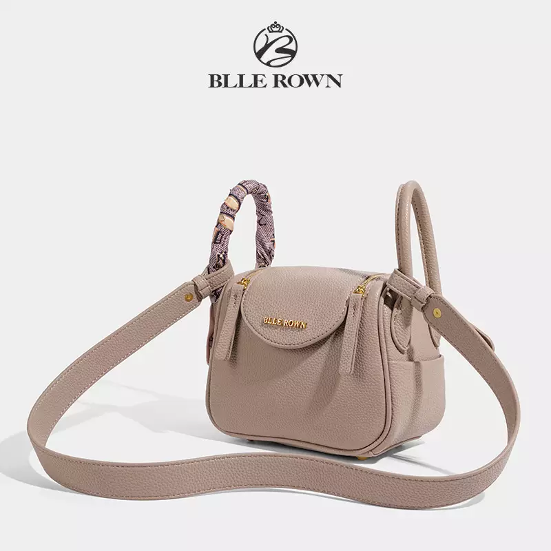BLLE ROWN Tas Wanita Bentuk Bantal Tas Bahu Tas Selempang Wanita Model Terbaru BR6001-Apricot
