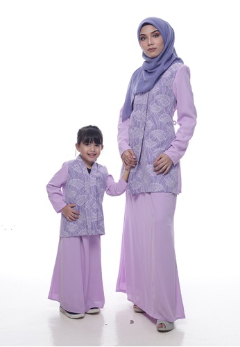 Buy Baju Kurung Lawra from Denai Boutique in Purpleonly 260